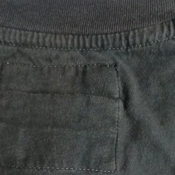 Aeropostale Faded Black Henley Long Sleeve Shirt Y2K Grunge Punk Size L - Picture 8 of 8